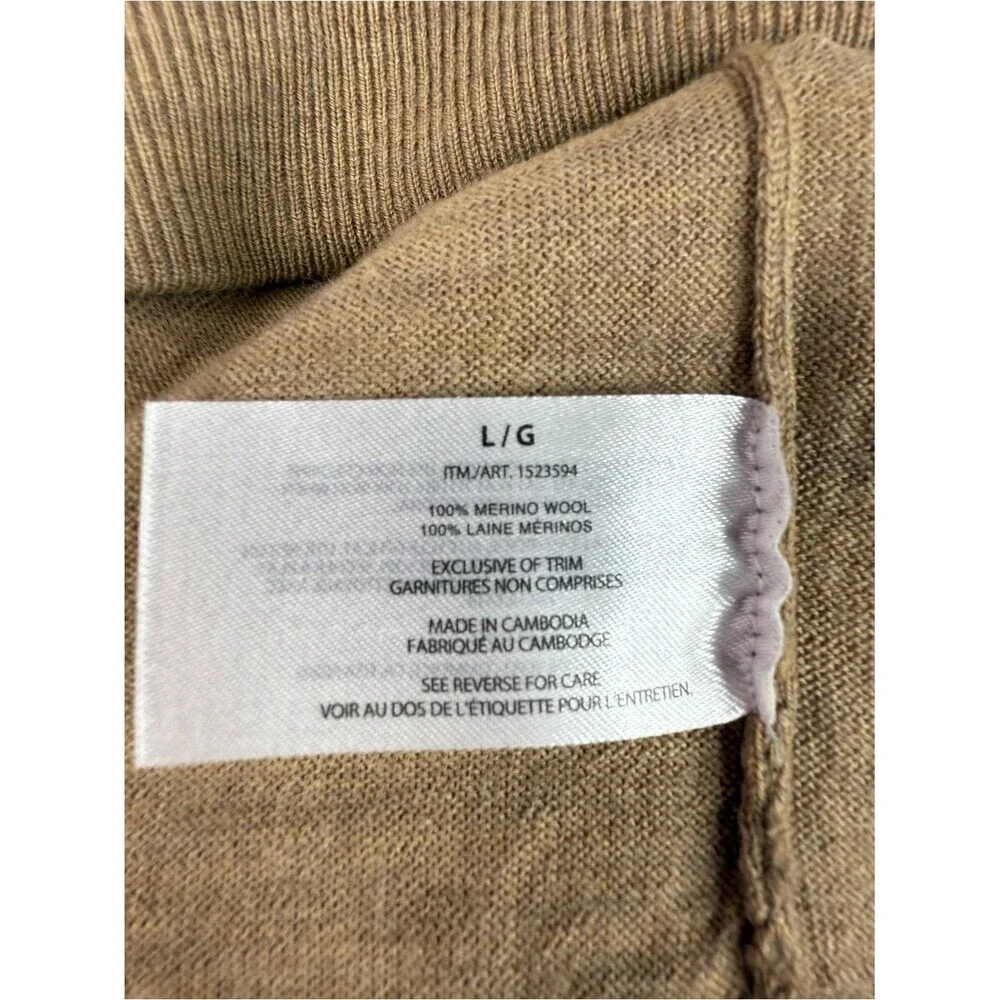 Banana Republic merino wool sweater top Crewneck Sweater - Camel